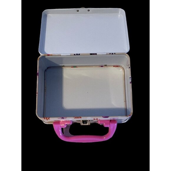 Disney Minnie Mouse Tin Metal Snacks Keepsake Box Tote 5.5"x4x2.75" Pink… - Picture 7 of 7